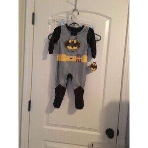 BATMAN Baby Boys Footed Pajamas Bodysuit One Piece 12 Months Multicolor